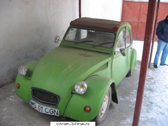 acum 2 zile am batut palma pentru un citroen 2cv - fabricatie 1986. masina nu a mai circulat de